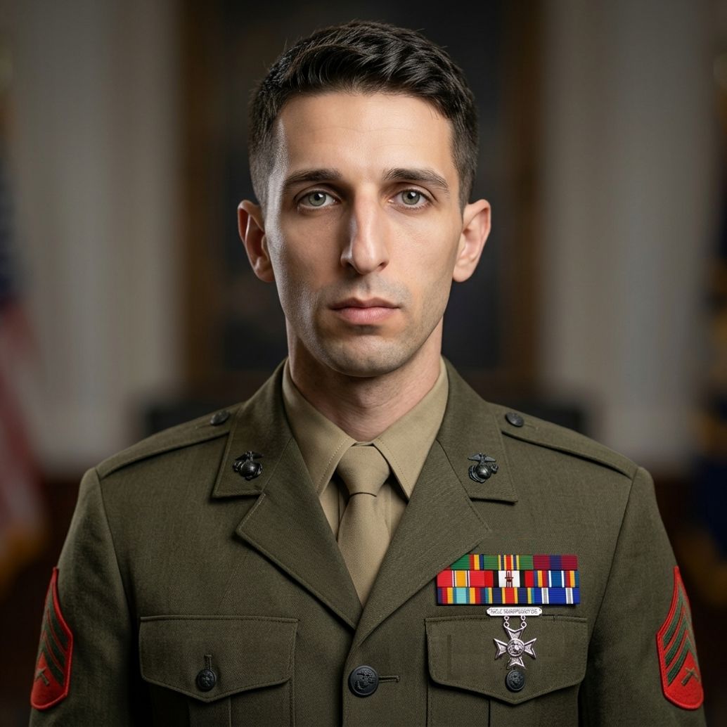 Mark Leonard in military service uniform